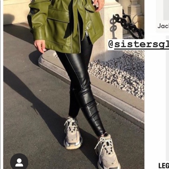 Zara faux leather leggings bloggers fav - Picture 11 of 16